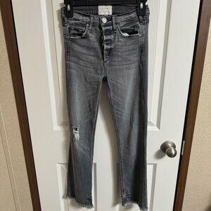 Mcguire grey denium valetta forbidden city crop pants sz 26